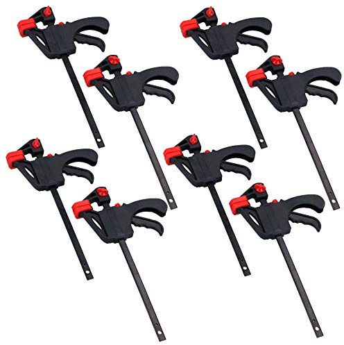 4 Quick Release Rapid Bar Clamp Holder Grip Spreader Speed Clamps 8 Pack