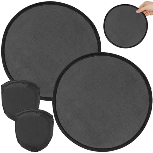VOSAREA Folding Hand Fan 2 Pack Lightweight Portable Round Folding Fan Handheld Circular for Summer Outdoor Travel