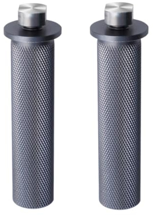 Depisuta 2PCS 20mm Morsetto del cane banco, Cani banco guida scorrevole Slot Stop, finitura anodizzata in lega di alluminio grigia per la lavorazione del legno