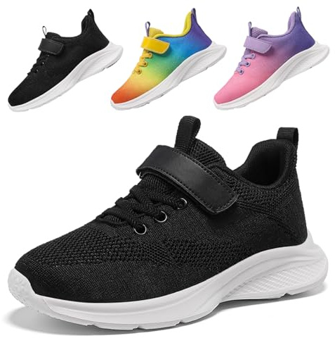 DRECAGE Boys Girls Trainers Kids Shoes Toddler Tennis Running Shoes | Breathable Lightweight Fashion Child Sneakers