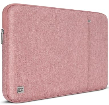 DOMISO Laptop Tasche 16 Zoll Laptoptasche Laptop Hülle für MacBook Pro 16 M4 M3 M2 M1 Pro/Max,ASUS Vivobook 16,Lenovo Thinkbook Ideapad Dell HP Wasserdicht Stoßfestes Schutzhülle,Rosa