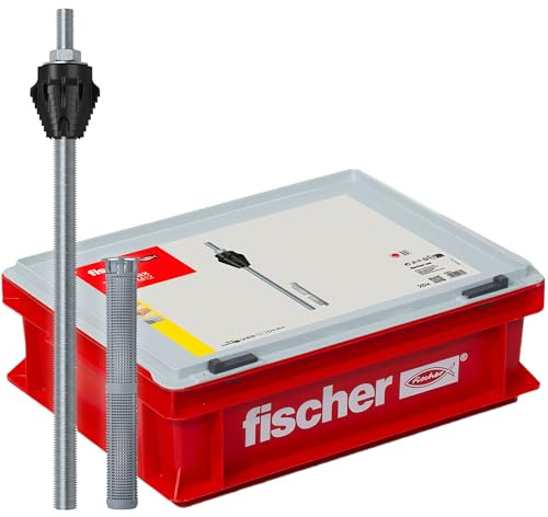 Fischer TherMax M16-M12/170 Lot de 25 chevilles isolantes pour fixation de charges élevées sur manteau, montage à distance approuvé avec séparation thermique dans les systèmes d'isolation