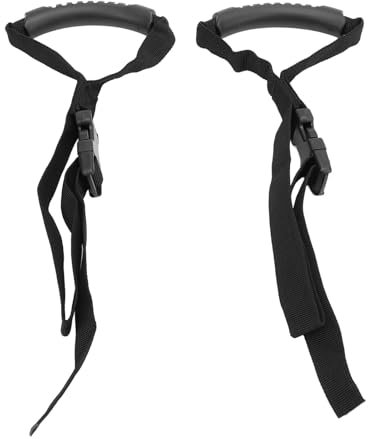 TKSE Auto-Stehhilfe-Stützgriff, 2-teiliger Auto-Stehhilfe-Sicherheitsgriff, Verstellbarer Nylon-tragbarer, Hochfester Stehhilfe-Haltegriff für LKW, Van, SUV