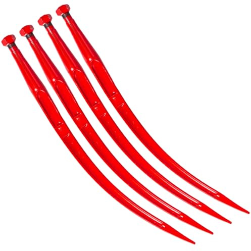 4x Frontladerzinken Frontlader 680mm M22x1.5 Ballenzinken Traktor