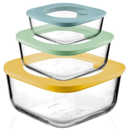 Guzzini Set 3 Contenitori Ermetici con Coperchio