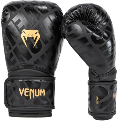 Venum Contender 1.5 XT boxningshandskar för barn – svart/guld – 113 ml