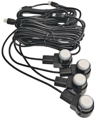 ayuda stacionamiento PDC Sensor de aparcamiento para coches, Radar de aparcamiento asistencia de estacionamiento inteligente sensores planos 14mm sonido Radar inverso