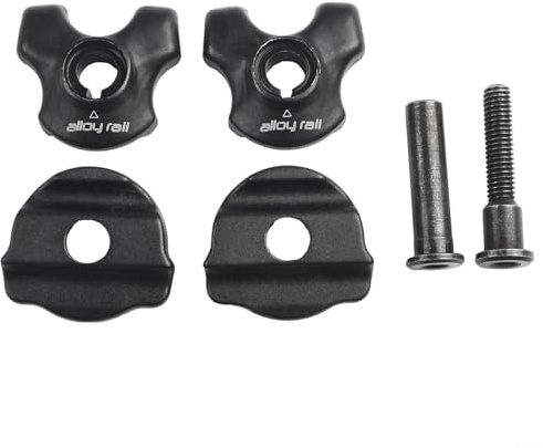 Pumixiy Abrazadera para tija de sillín de bicicleta, para rieles de sillín de carbono, 7 x 9 mm, 7 x 7 mm, clip redondo ovalado, accesorio de cierre de poste de sillín de bicicleta negro de acero (7 x