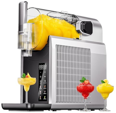 Slush Maschine ohne Eis, EASTPLUS 2025 – Slushie Maker 2 L mit Schnellgefrierung, 6 Programmen & Selbstreinigung für Slushies, Margaritas, Milchshakes und gekühlte Getränke