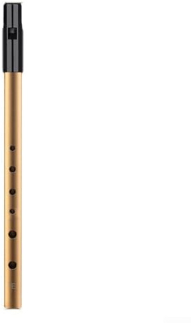 Irish Whistle Flöte in C D Bb Key 6 Loch Tin Penny Flöte für WooDWIND Instrument mit süßem Ton und sensibler Atemkontrolle (Bb Key Gold)