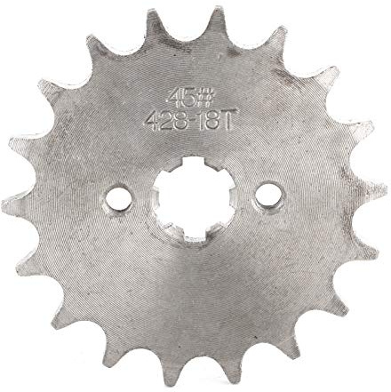 KIMISS 18 Zähne Front Kettenrad Zahnrad Teile Passend für Pit PRO Trail Dirt Bike 428 Kette