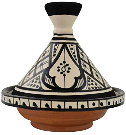 Moroccan Handmade Serving Tagine Exquisite Ceramic Vivid colors Original 6 Inches in Diameter
