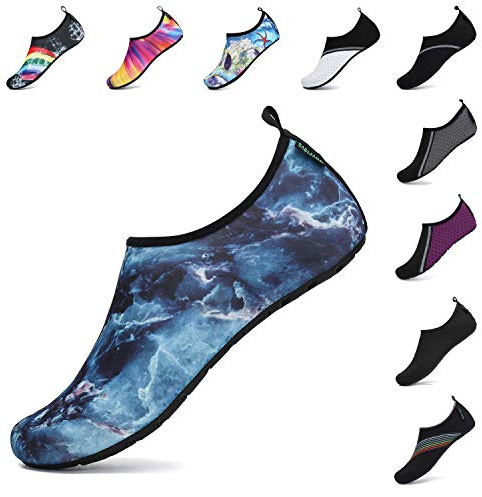 SAGUARO Verano Zapatos de Agua Secado Rápido para Hombre Mujer Secado Rápido Escarpines Deportes acuáticos Unisex-Adulto Azulmarino 36/37 EU