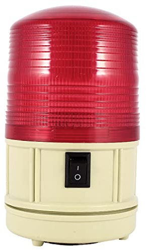 Ruilogod DC 6V rosso LED Lampada Allarme Bulb Bulb Strobe Flash Segnale industriale