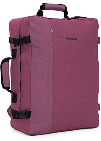 blnbag M3 - Kompakter ultra-leicht Reiserucksack, 35 Liter, Funktional einsetzbar mit gepolsterten, längenverstellbaren Schulterriemen oder als Tragetasche mit Trageriemen, Unisex, Burgund