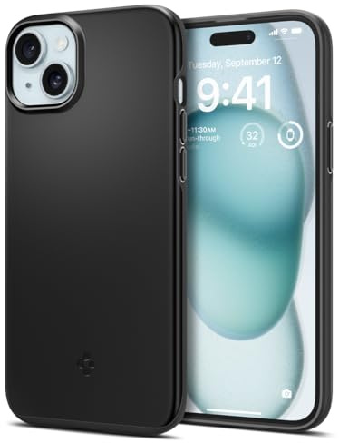 Spigen Thin Fit Case Compatible with iPhone 15 - Black