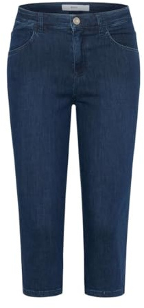 BRAX Style Shakira C Free To Move Capri Jeans, Azul Marino, 34 W/32 L para Mujer