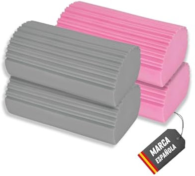 ADLEER 4PCs Esponja Atrapapolvo - Plumero Con Diseño Mejorado - Esponja Húmeda Mágica Para Limpieza Del Hogar