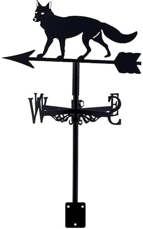 YUZDNM Wetterhahn Fürs Dach - Wetterfahne Gusseisen Wetterfahne, Garten-Metalldekoration, Windrichtungsanzeiger Mit Dachhalterung Für Den Außenbereich, Dach, Bauernhof, Hof