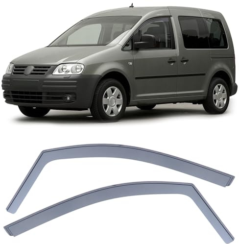 Windabweiser Regenabweiser Windschutz Schwarz Smoke für VW Caddy 3 2K 04-15