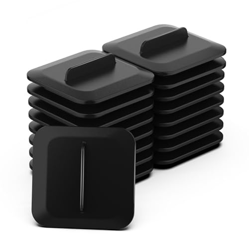 Plant Spacer Kit Compatible with Idoo, LYKO, QYO for Square Seed Pods, Grow Plant Deck Openings for Indoor Hydroponic Growing System, Square Spacer Cover Lid Accessories, Square (Black, 12Pack)