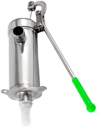 Schwengelpumpe, 1'' Handwasserpumpe Edelstahl, Brunnenpumpe, Wasserpumpe Mini, Energiesparend Haushalt Grundwasserpumpe für Gärten, Parks, Teiche, Landschaften