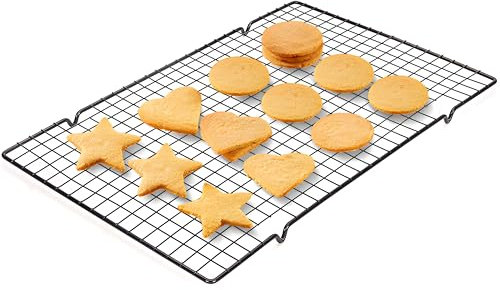 Retoo Griglia di raffreddamento antiaderente per torte, grigliate, torte, frigo, griglia di raffreddamento per torte, biscotti, biscotti, fresco, accessori per il raffreddamento, griglia per il