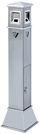 JDSHFEN Cigarette Butt Barrel Hotel Ashtray Trash Can Corridor Stainless Steel Vertical Cigarette Butt Column Outdoor Trash Can Indoor Ashtray Column Vertical Ashtray,