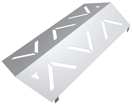 tuning-art HR-01 Gasgrill Hitzereflektor kompatibel mit Rösle Videro G2 | Edelstahl | Hitzesteigerung | Gasverbrauch verringern | Passgenau | Bullendesign, Farbe:1 Leiste Matt
