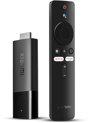 Xiaomi Mi TV Stick 4K, Mi Streaming Android TV Stick, Built-in Chromecast, IR Bluetooth Remote Control Compatible with Google Vocal Assistant, Supports Dolby Atmos, Dolby Vision and DST HD, Black
