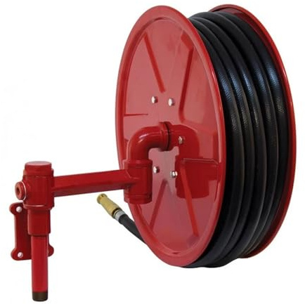 BADIKA Avvolgitubo 2025 Avvolgitubo for Aria e Acqua in Acciaio Inossidabile Personalizzato, Manuale, 20 m/25 m/30 m, Attrezzatura antincendio in PVC, Colore Rosso(20Meter)