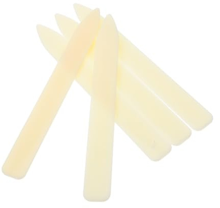 Mipcase Plioirs en Plastique Beige pour Pliage et Ouverture de Lettres pour Lot de 5 et Outil de Travail pour Bricolage Papier et Reliure Artisanale Bricolage Papier Reliure Artisanale