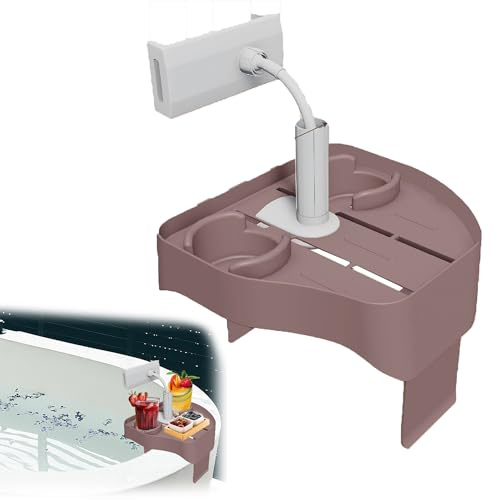 WSNDM Bandeja Lateral De Bañera De Hidromasaje, 27.5*27*8cm, 3 En 1 Barra De Spa, Bandeja Lateral Para Bañera De Hidromasaje, Mesa Para Bañera De Hidromasaje, Bebidas, Bocadillos, Lecturas De Spa