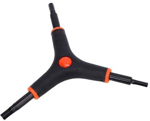 POENVFPO Y-förmiger Fahrrad-Inbusschlüssel, 3-Wege-Fahrradwerkzeug mit Anti-Rutsch-Griff, 4 Mm, 5 Mm, 6 Inbusschlüssel für die Reparatur von Mountainbikes durch Radfahrer und Mechaniker