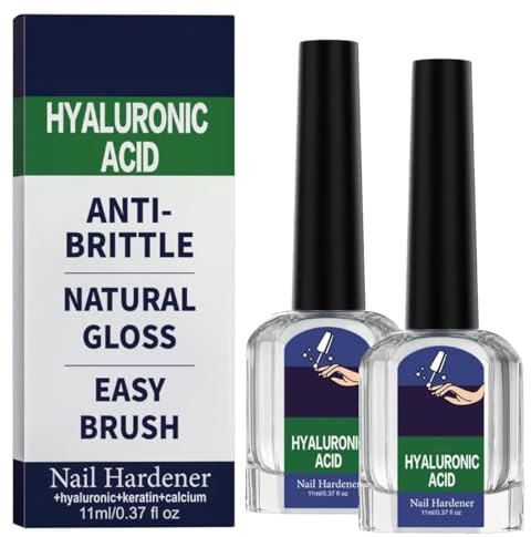 Hyaluronsäure Nagelpflege Mit Vitamin E Und Jojobaöl, Intense Moisture Repair Treatment for Hydrated, Strong Nails – Reduces Brittle Nails, Promotes Healthy Growth for Men & Women (2PCS)