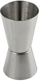 FMprofessional 21423.0 Bicchierino Dosatore, Acciaio, Argento, Ø 4,5 cm, 9 cm Lunghezza