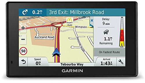 Garmin DriveSmart 51LMT-S Sat Nav with Lifetime Map Updates for UK and Ireland, Free Live Traffic and Built-in Wi-Fi, 5-inch display