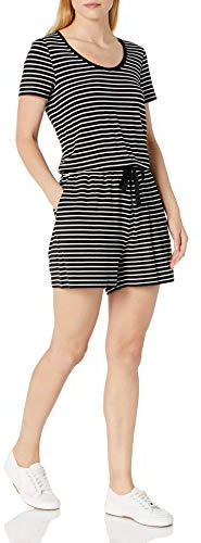 Amazon Essentials Women's Short-Sleeve Scoop Neck Playsuit