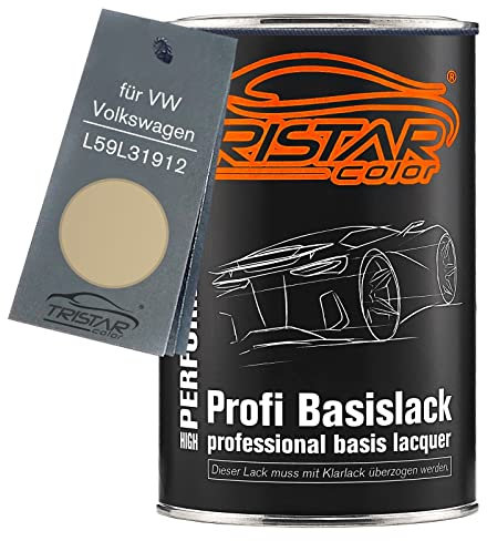 TRISTARcolor Autolack Dose spritzfertig für VW/Volkswagen L59L31912 Latte Macchiato Metallic Basislack 1,0 Liter 1000ml