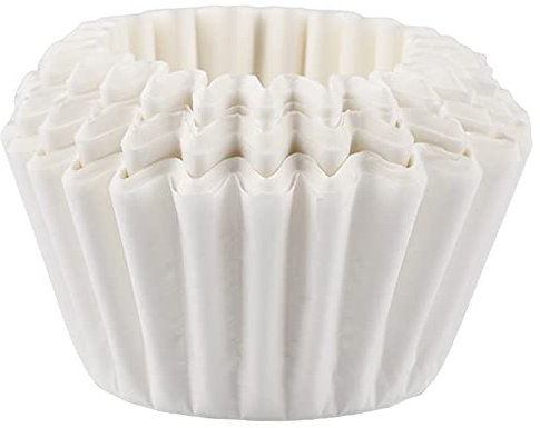 TopHomer Coffee Filter Papers, 50 Pieces, White, Basket, Compatible with Black & Decker, DGB-600 Series, Bonavita, Hamilton Beach, 5E+1 count