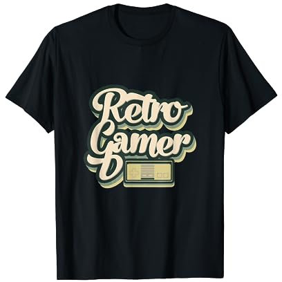Vintage Retro Gamer Mejor Proyecto Para Regalo Y Uso Diario Camiseta
