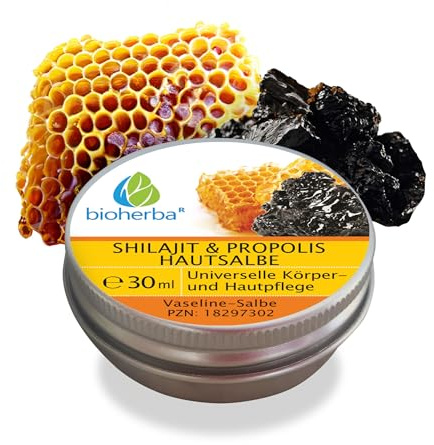 Shilajit & Propolis Hautpflege 30 ml – Natürliche Balsamcreme mit Propolis zur äußeren Anwendung, inspiriert von traditionellen Rezepturen – PZN 18297302