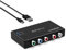 Convertitore da componente a HDMI, adattatore PORTTA da YPbPr a HDMI, supporta 1080p 60Hz, compatibile con PS2, PS3, Xbox 360, DVD, Wii, HDTV, monitor, proiettore (senza spina)