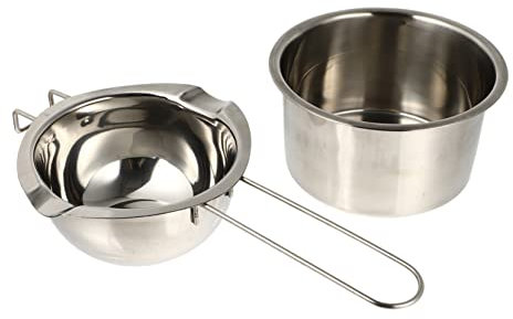 CORHAD Handmade Soap Melting Pot Set for DIY Soap Making Stainless Steel Inner and Outer Pots Wax Melting Bowl for Home Use