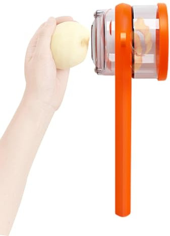 Pelador de frutas con contenedor,Pelador con contenedor - Pelador de patatas de doble cara de acero inoxidable | Pelador multifunción, herramienta de pelado de cocina para zanahorias y pomm