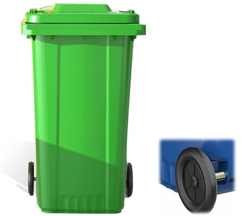 SAYEYBU Contenedor De Basura para Exteriores De 120 L De Color Verde, Contenedor Comercial Portátil, Contenedor De Basura para Exteriores con Tapa, para Uso En Exteriores,Verde,120L