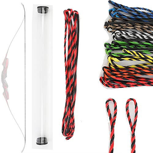 wolfman Flämisch Twist Bogenschießen Recurve Bogensehne 40-67 Zoll 14 Strang Dyneema Ersatz Bogensehne für Traditionellen Bogen Recurvebogen Jagdbogen Langbogen