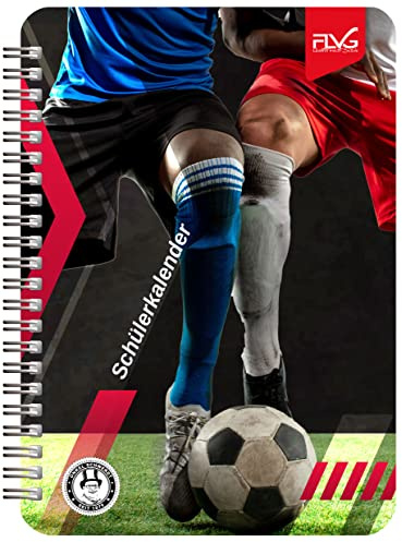 FLVG A5 Schülerkalender und Studienplaner 2026/2027 Schulplaner Fussball Onkel Schwerdt