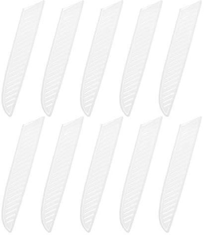 sourcing map 10Pcs Knife Cover Sleeves Blade Edge Guards for 8 Chef Knife Protector Universal Blade Sheath for Kitchen, White