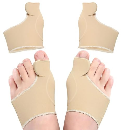 TNSOYCA Correcteur Hallux Valgus,Gros Redresseur Orteil,1 paires hallux valgus orthese corrective pour soulager la douleur,Orteil Manchons de Protection de la douleur pour Hammer Toe(Kaki)